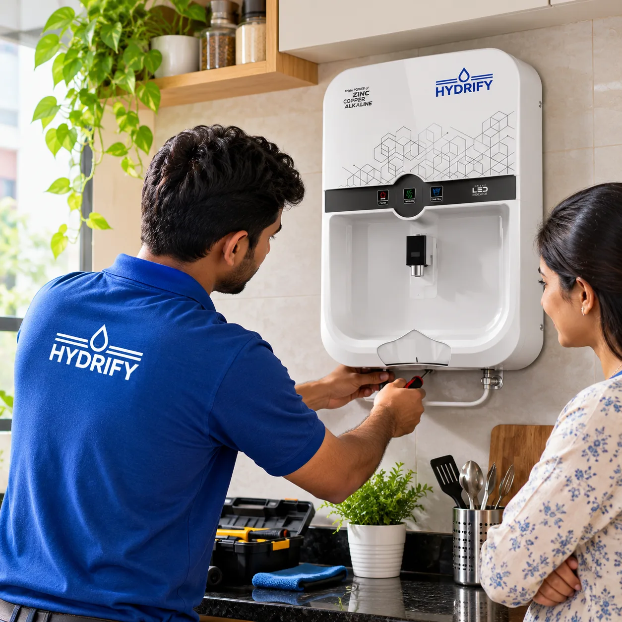 Hydrify Purifier Installation in a Modern Kitchen