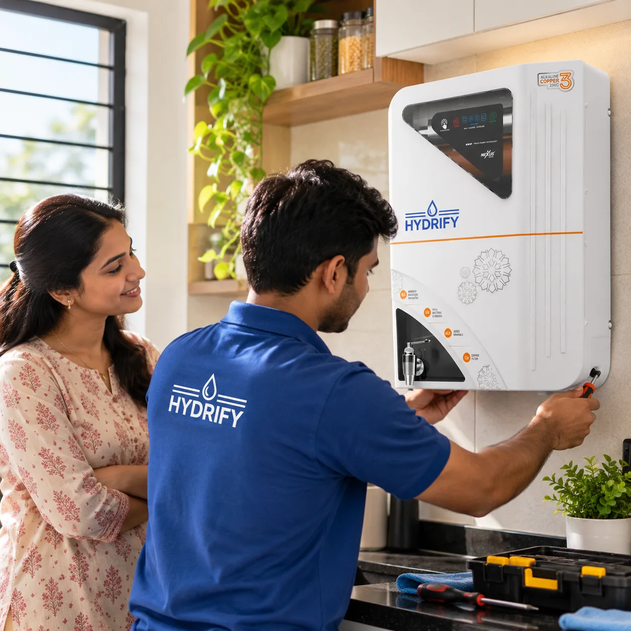 Hydrify Certified Water Purifier Installation at Home